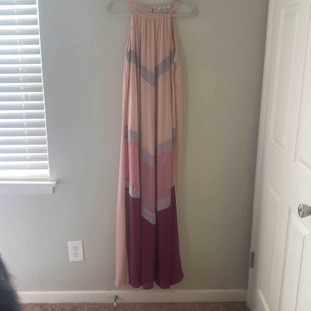 She & Sky Chevron Maxi Dress